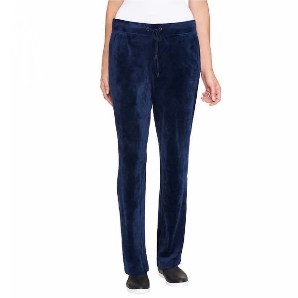 Gloria Vanderbilt Velour Drawstring Pants